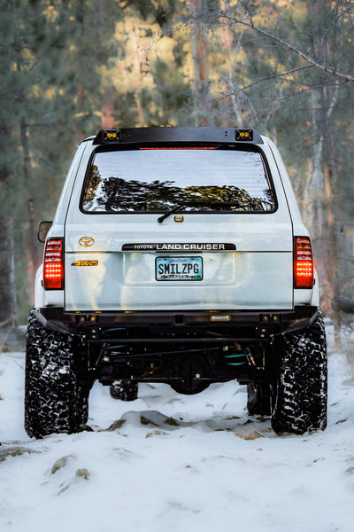 Spoiler with Integrated Baja Designs S2 Chase Lights - 80 Series Land Cruiser/LX 450