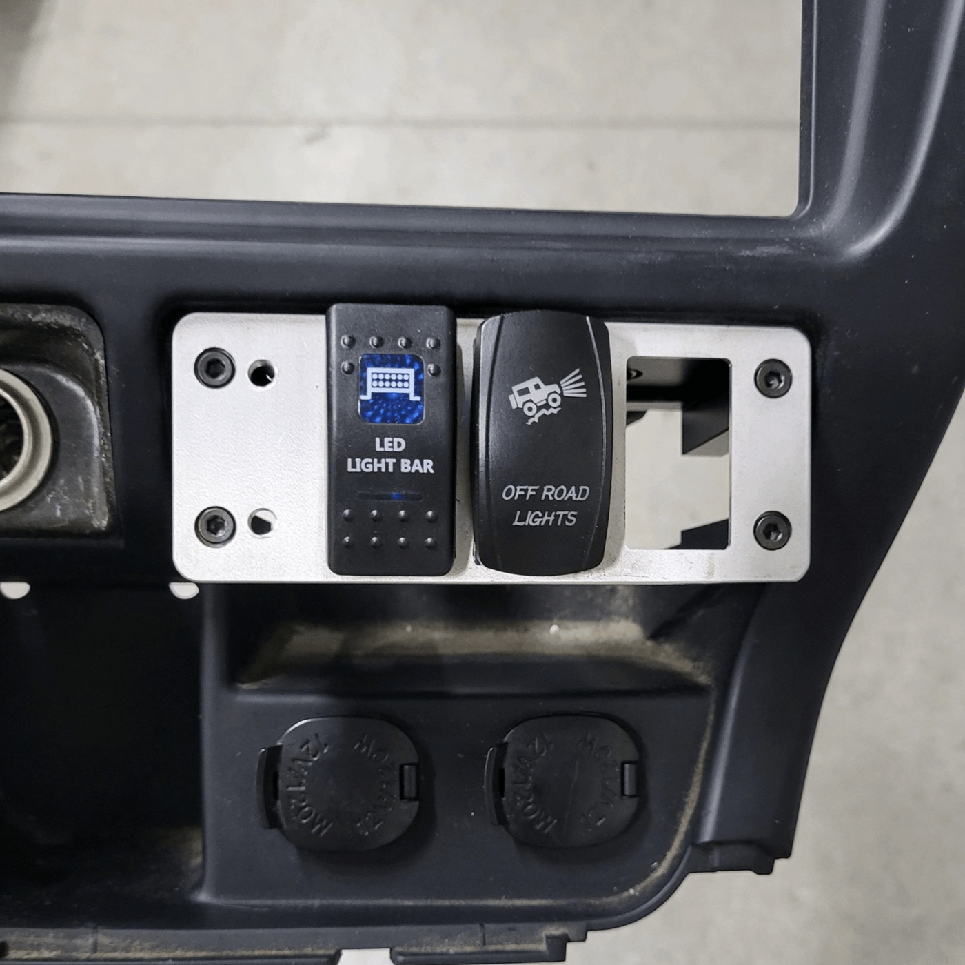 96-02 3rd Gen 4Runner Billet Ashtray Switch Mount System - SRQ Fabrications