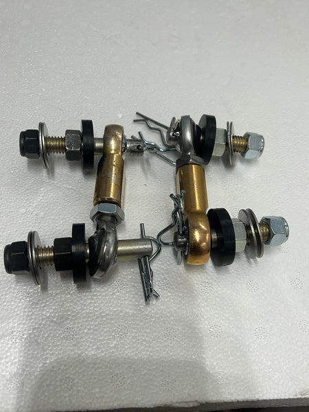 (Type 7) Adjustable Short Double Heim Quick Disconnect Sway Bar Links for Tacomas and More