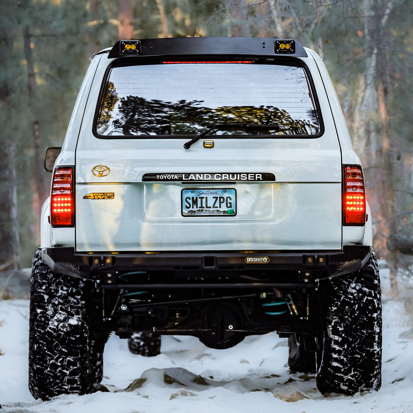 Spoiler with Integrated Baja Designs S2 Chase Lights - 80 Series Land Cruiser/LX 450