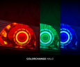 2012-2015 Tacoma LED Retrofit Headlights - Colorchange Halos