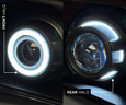 2001-2004 Tacoma LED Retrofit Headlights - Colorchange Halos