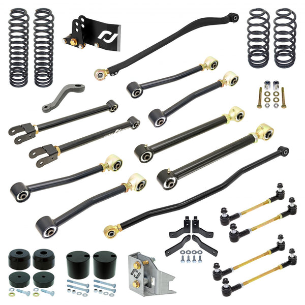 RJ-JK4DR1-101 - RockJock Pro Edition JK Unlimited (4D) Suspension System (4 in. Lift)