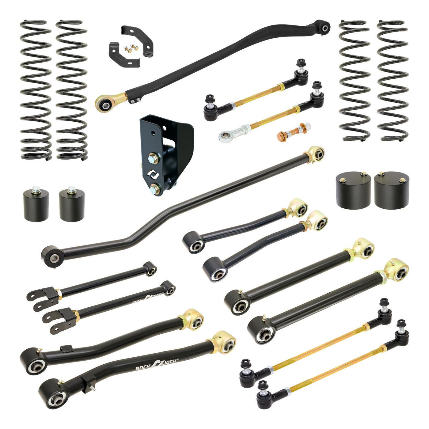 RJ-JLG001-101 - RockJock Pro Edition JL Suspension System (3.6L/2.0T Gas Engines, 3.5 in. Lift)