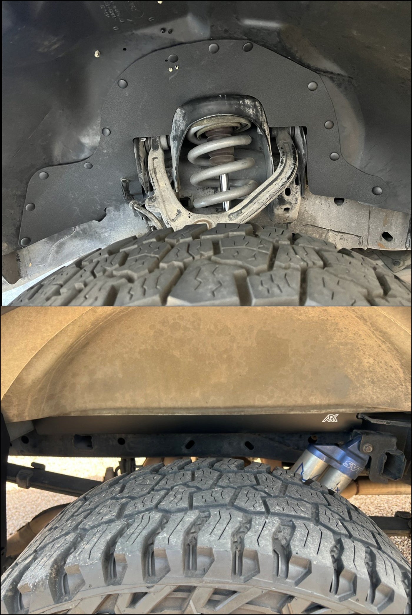 2010-2014 Ford Raptor TriXpoly Splash Guards Full Set & Rear Bed Gap Fillers