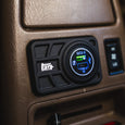 Center Console USB 12V Power Panel | Billet Aluminum | Replaces Ashtray | 1996 - 2002 4Runner